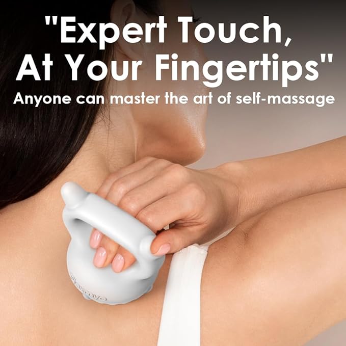 Ceramic Gua Sha Fascia Tool – Korean Body & Face Massager for Lymphatic Drainage, Cellulite, Muscle Recovery & Trigger Point Relief – US Patented