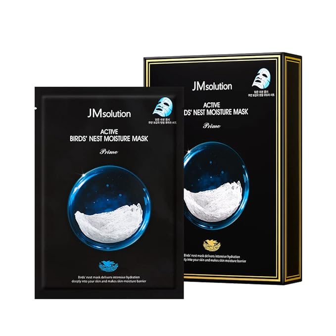 JMSolution Active Face Mask Bundle 20EA- Pink Snail, Bird Nest, Golden Cavior