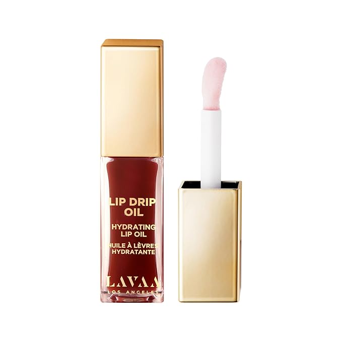 Lavaa Beauty LIP DRIP OIL Glossy Non-Sticky Lip Oil | Hydrating & Nourishing Jojoba Oil, Vitamin E, and Hyaluronic Acid (Cinnamon)
