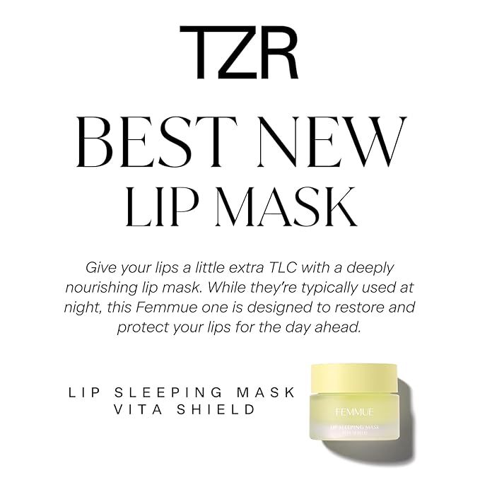 FEMMUE Lip Sleeping Mask (Vita Shield) | Overnight Hydrating Treatment for Dry, Cracked Lips | With Fatty Acids for Plumping & Softening | Non-Sticky Formula