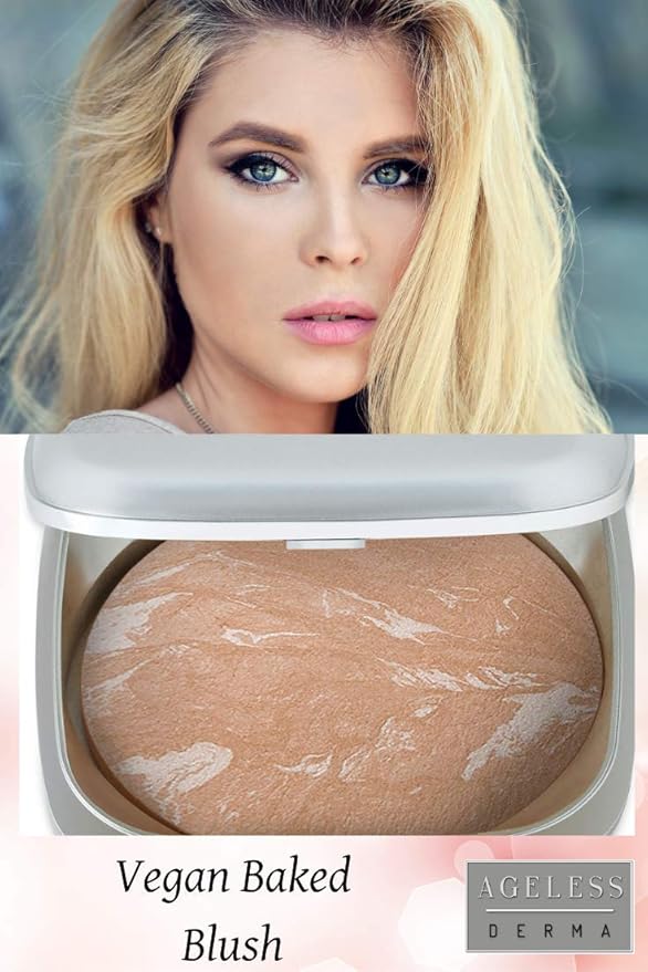 Baked Mineral Makeup Healthy Blush with Botanical Extracts (Coppertone Swirl) Made in USA