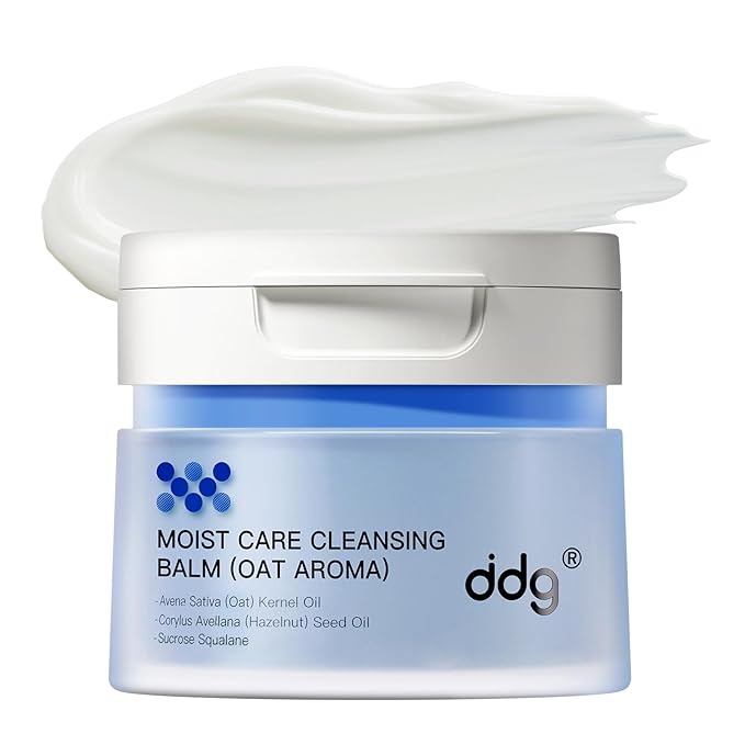ddg Cleansing Balm Makeup Remover for Sensitive Skin,Eye Makeup Remover & Facial Cleanser for Waterproof Makeup Removal,Vegan Plant Oils,Nourishing & Hydrating,3.38floz/100ml