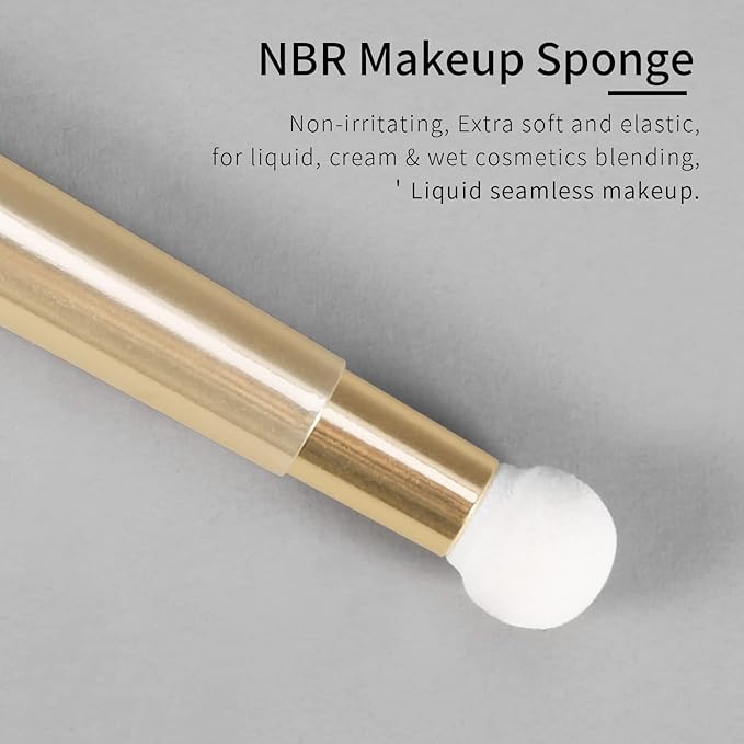 Small Flat Concealer Brush - Under Eye Sponge, Blending Brush