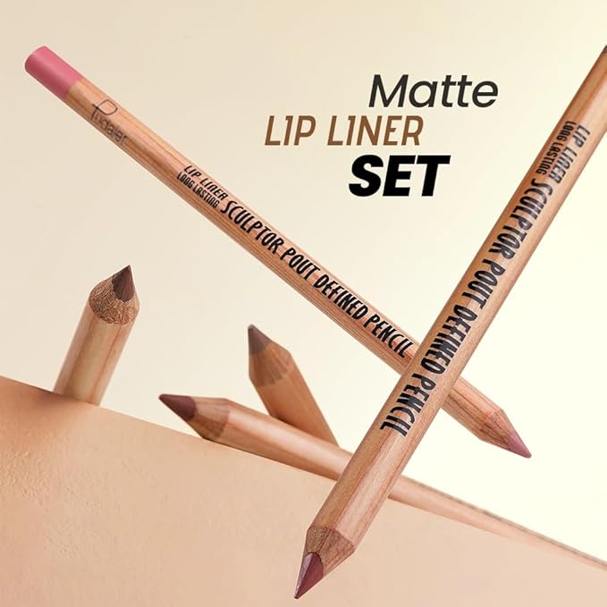 BestLand 6Pcs Berry Spice Glam Lip Liner Set, Long-Lasting Creamy Lip Pencils in Berry, Plum, Terracotta & Rose Shades, Smudge-Proof Formula for Full Bold Lips & Defined Contour Looks (Set 03)