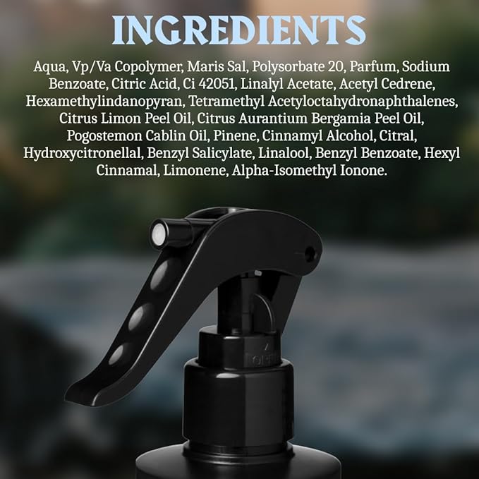 Striking Viking Sea Salt Spray - 6.76 Fl Oz, Blue Ocean - Light Hold Texturizing Spray - Hair Curl Enhancer - Paraben Free