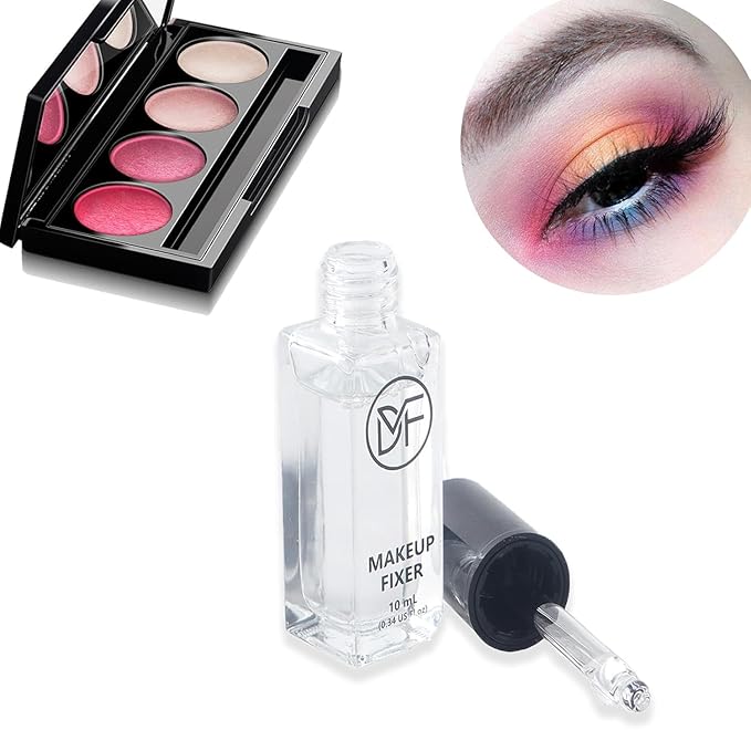 Makeup Fixer Cosmetics Pigment Activator,Makeup Mixing Liquid,Durability Waterproof Transparent Make-up Fixer Liquid Drops,Eyeshadow Sealant 10mL/0.34 US FL OZ