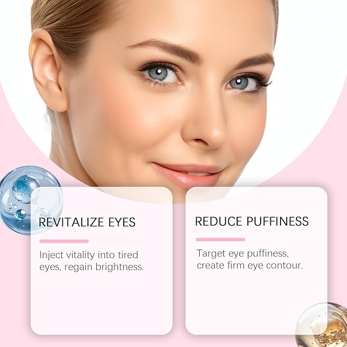 Collagen Eye Mask Under Eye Patches for Dark Circles & Puffiness, Hydrating Eye Masks with Collagen and Hyaluronic Acid, Skincare PDRN Eye Patches for Fine Lines, Revitalizing Treatment (3)