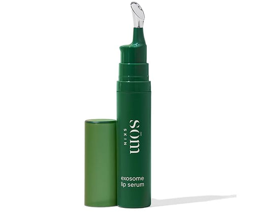 Exosome Lip Serum | Hydrating & Anti-Aging Lip Formula, Reduces Fine Lines & Wrinkles, Microbead Exfoliation, Plumps & Nourishes