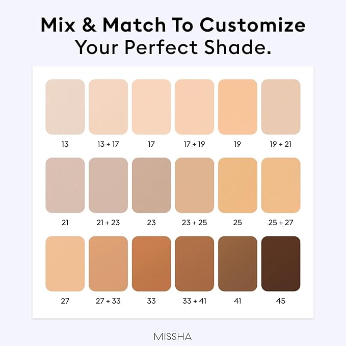 MISSHA M PERFECT COVER SERUM BB CREAM No.41 Medium Tan- Tan/Deep with Warm Undertone, BB Cream by Cardi B Pick, Skin Tint, Tinted Moisturizer, Skin Care Foundation Makeup, Korean Makeup,1.18 Fl oz
