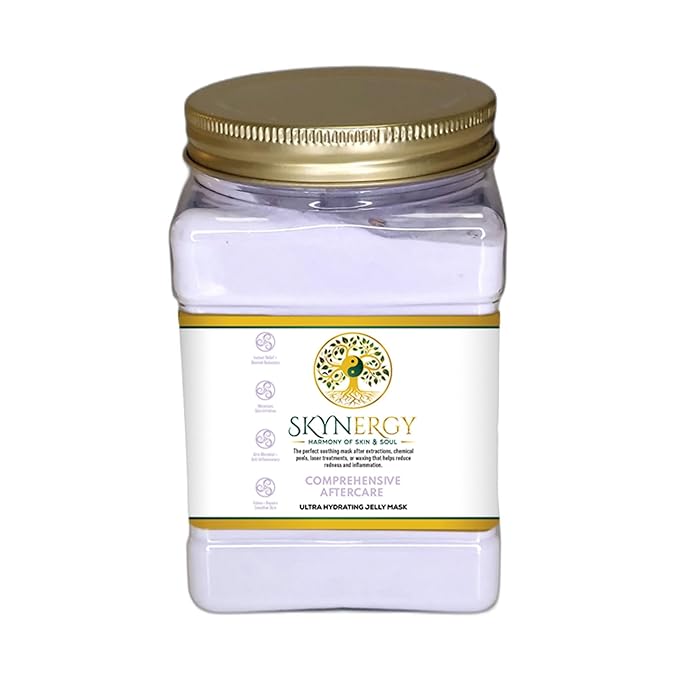 Comprehensive Aftercare Jelly Masks - Professional Hydro Glo Peel Off Face Mask for Skin Hydration & Glow - Suitable for All Skin Types, Vajafacial Jelly Mask | 12 Applications (30 Fl Oz)