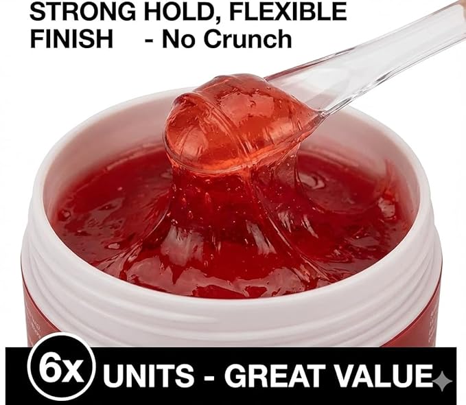 Aqua Hair Wax Strong Hold for Men – High Shine Water-Based Styling Wax, Non-Flaking, Easy Wash Out, Fresh Scent – Pack of 6 (150 ml Each)