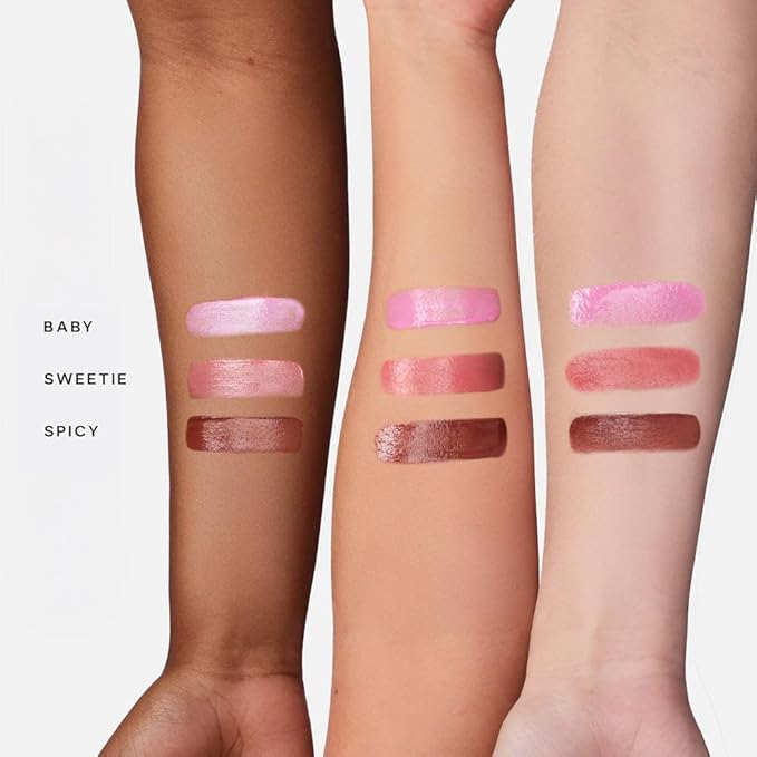 Saie Mini Dew Blush Trio Gift Set with Baby Pink, Neutral Pink & Warm Terracotta Shades, Hydrating Cream Blush Minis