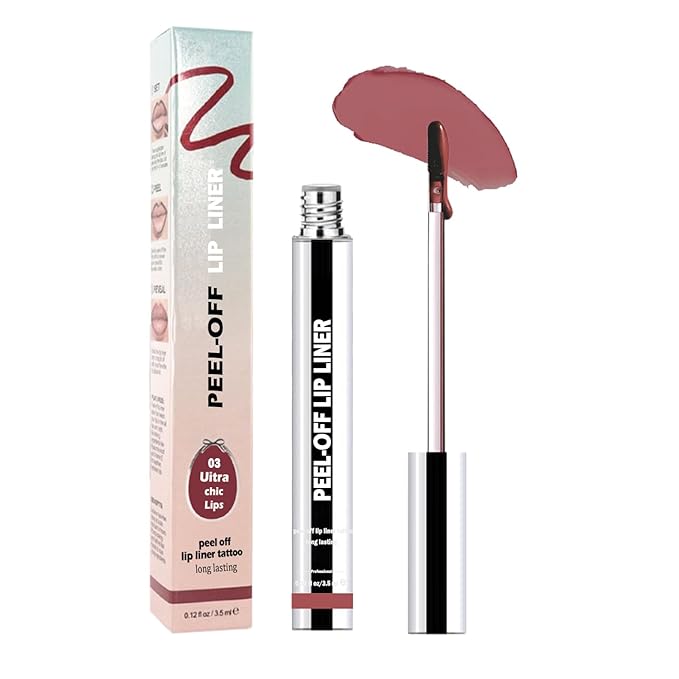 TALINZEN lip stain peel off,beauty-waterproof,transfer-proof and smudge-proof,makeup for all occasions,perfect for everyone (#03,0.12floz/3.5ml e)