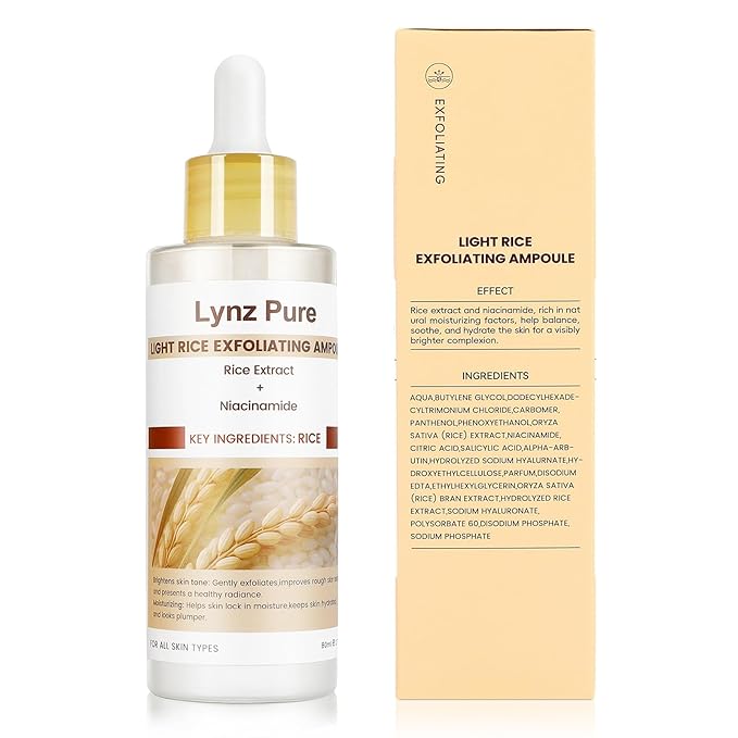 Peel Shot Glow White Rice Ampoule with Niacinamide – Brightening Exfoliating Serum for Face & Body, Hydrating Pore Refining Skin Care, Deep Cleanse & Glow Booster for Dull Uneven Skin, 2.71 fl oz