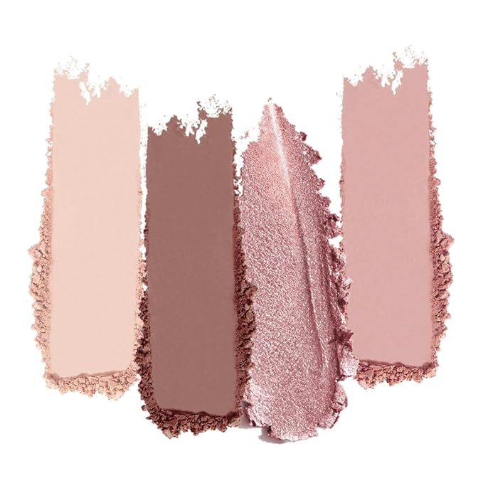 Professional Eyeshadow Palette, Nude Taupe and Brown Neutral Shades, Velvety Matte and Satin Shimmer Finishes, High Pigment Blendable Colors, Waterproof Long-Lasting Eye Palette, 02, 4 Colors