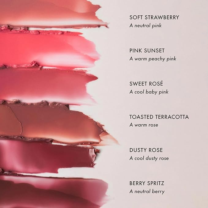 Summer Fridays Blush Butter Balm - Skincare-Infused Hydrating Cream Blush with Hyaluronic Acid, Ceramides, & Shea Butter for a Dewy Flush of Color - Cheek and Lip Tint - Dusty Rose (0.14 Oz)