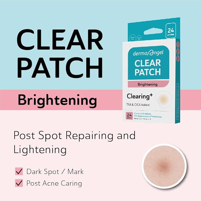 DERMA ANGEL Dark Spot Patches Blemish Patches with Hydrocolloid, TXA & CICA for Active Acne & Post-Inflammatory Dark Spots - Day and Night Use - UPGRADED (Post Acne - 36 Count - 2 Size)