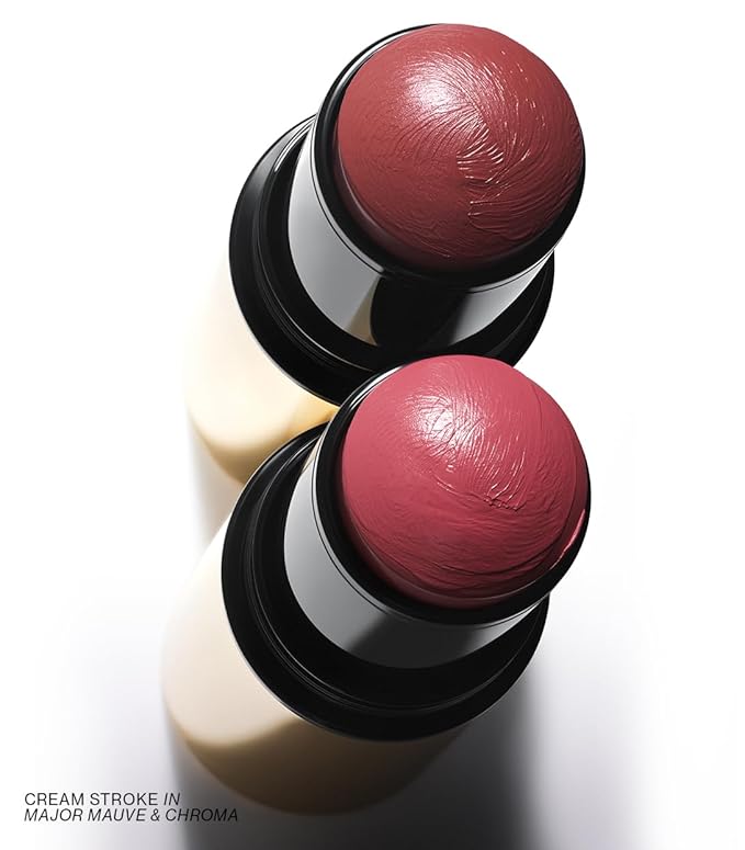 MAKE Beauty Cream Stroke Cream Blush Stick for Cheeks - Vibrant, Natural Soft Matte Finish - Shade Euphoric, Rosy Pink Blush Makeup