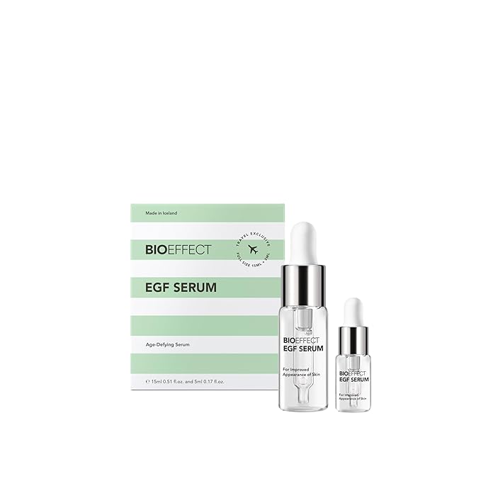 BIOEFFECT EGF Serum | Barley-Derived Epidermal Growth Factor + Hyaluronic Acid | Anti-Aging Face Serum for Fine Lines & Wrinkles, Hydration & Firmness, 20 mL / 0.68 oz