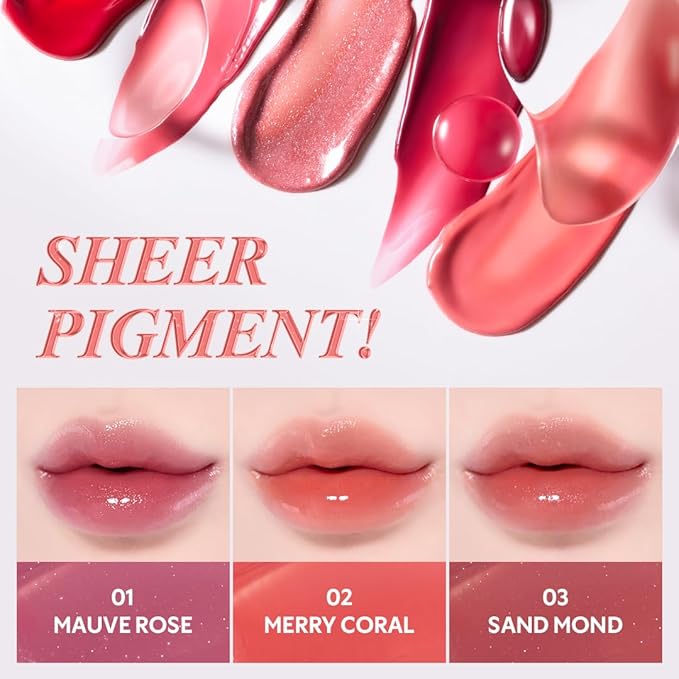 TIRTIR Waterism Tinted Lip Gloss #05 Scotch Shot, 0.14 Fl Oz – Kiss Ready Lipgloss, 12H Long Lasting Non Sticky Natural Tinted Glow Korean Multiuse Cheek and Lip Tint for Women gift