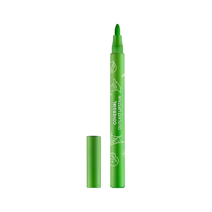 CoverGirl Outlast Lipstain, Zom-Bean, Halloween Limited Edition, Transfer-Proof, Non-Drying, Lightweight, Buildable, 0.05oz