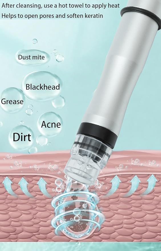 Hydrogen-Oxygen Facial Machine, Hydra Face Care Device for Skin Moisturizing – A Professional Vacuum Cleaning Jet Blackheads Remover for Home and Beauty Salon