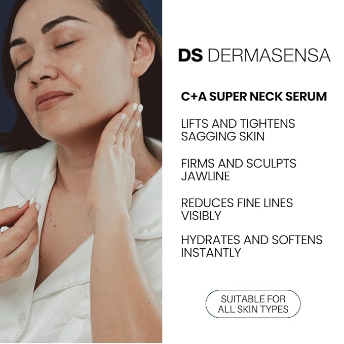 C+A Super Lipo-Lifting Neck Serum – Firming & Tightening Treatment for Neck & Jawline (14 Cap)