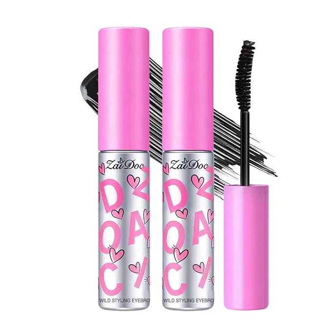 2 Packs Eyebrow Gel, Buildable, Creates Full, Voluminous-Looking Brows, Locks Hairs In Place, 24hrs for Soft Full Brows, 5g (01#)