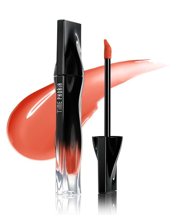 Stellar Dust Lip Stain 02 Solaris, Waterproof Transfer-Proof Lip Gloss, Vibrant Orange Tinted Glossy Finish, High-Pigment Vibrant, Hydrating Lightweight Long-Lasting Lip Makeup for Women
