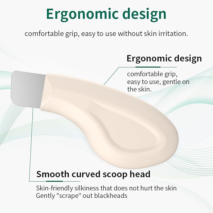 Vangines Silicone Nose Blackhead Remover/Face Spatula for Deep Cleaning Black Head Removal.Mild and Safe Skin Scrubber for Remove Facial and Nose Ehead（Beige）