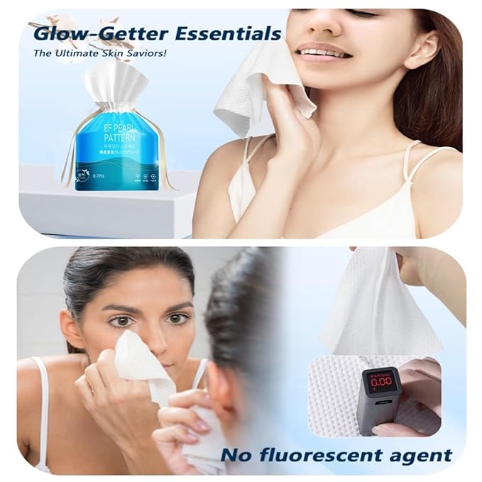 Face towels roll。Hanging face towel disposable，Disposable face towels, MIXUISEE cotton face cloths，super thick 150% face wipes, Suitable for makeup removal and cleansing (Thickened 210 PCS)