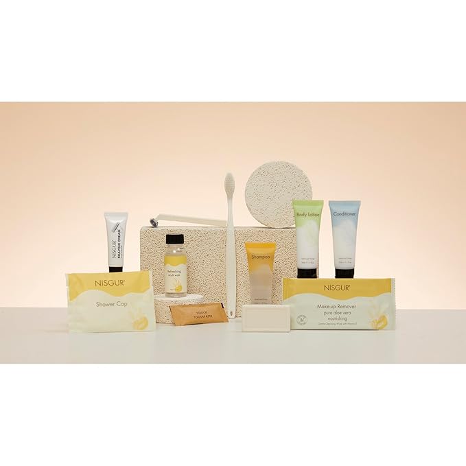 NISGUR Leak-Proof Travel Size Body Wash 1 Oz Each Pack of 100 Bulk Pack Hotel Body Wash Santal and Orange Scent Amenities and Toiletries for Hospitality