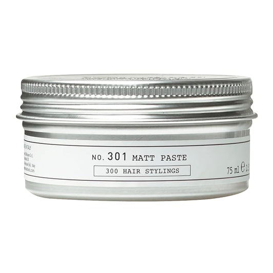 DEPOT No. 301 Matt Paste |Medium Hold Hair Styling Paste with Natural Waxes, Botanical Complex & Sunflower Oil | Matte Finish for Men | 2.5 oz.