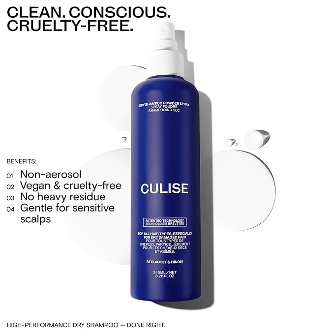 Korean Hair Care Dry Shampoo Powder Spray - Non Aerosol Formula for Oily Hair, Scalp Balance, Roots Refresher - 245ml Large Size - Rice Starch & Probiotics for Dark, Blonde, Color Treated