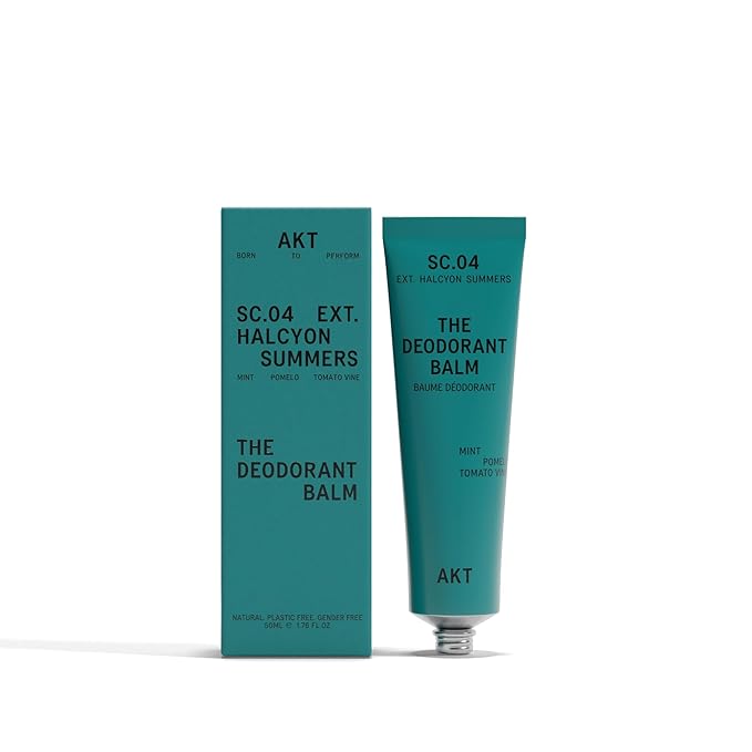 AKT Deodorant Balm 1.7 Fl Oz, Natural Deodorant for Men and Women, Award-Winning, Multi-use, Cream Deo Without Aluminum, Sc.04 Halcyon Summers, Plastic Free, All Genders