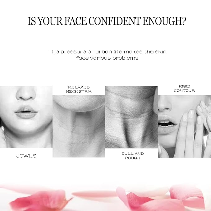 AppXynn 5-Piece Rosa V-Line Lifting Bandage Mask, Double Chin Reducer Face Lifting Mask, Moisturizing V Shaped Face Mask, Cheek & Neck Patch