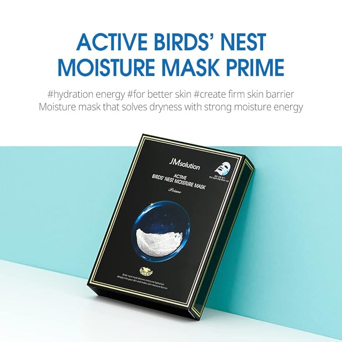 JMSolution Active Face Mask Bundle 20EA- Pink Snail, Bird Nest, Golden Cavior