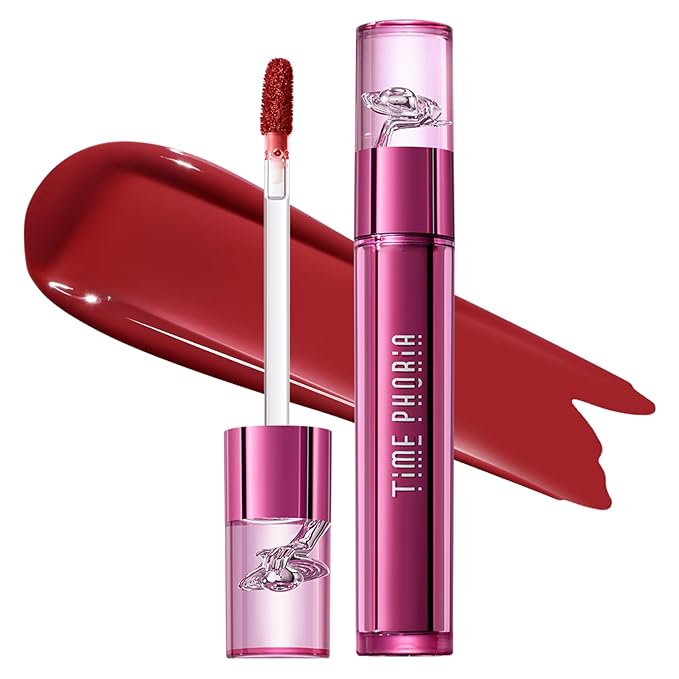 Altera Blurring Lip Tint 002 Burst, True Red Glossy to Soft Matte Finish, Blur Lip Lines, Weightless No-Sticky Airy Velvet Texture, Vibrant Hydrating Long-Lasting Lip Makeup