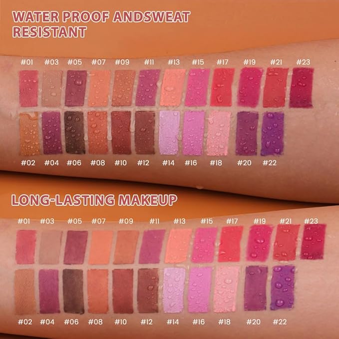 evpct 1Pcs Burnt Orange Matte Long Lasting Lip Liner Pencils Makeup for Shaping & Sculpting Lips, No Transfer Long Wear Waterproof Pigmented Lip Liner lipliners Crayon Lipstick Pencil with Sharpener 2