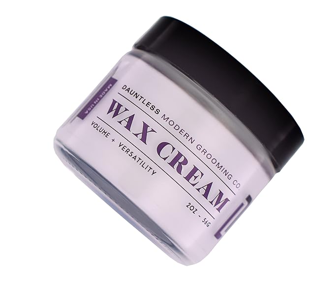 Dauntless Modern Grooming Co. WAX CREAM | REFORMULATED | FEARLESS SCENT | Multi-purpose Hair Styling | Medium-Firm Hold | Low Shine | 2 ounces