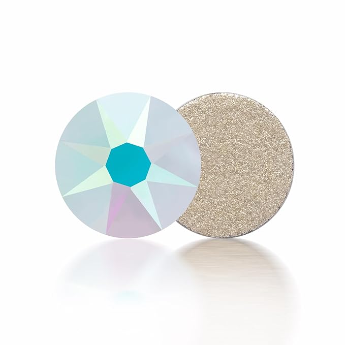 Meibite Tranparent AB Flatback Rhinestones, Glass Rhinestones for Nail Art and Craft, Glue Fix, Loose Crystal Gemstones(Tranparent AB, SS20, 1440pcs, 4.6-4.8mm)