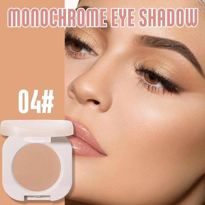 Pressed Single Matte Eyeshadow Palette Makeup, Matte Burly Wood eyeshadow For older Women, Pigmented Waterproof Sombras Para Ojos, Vegan, Talc, Paraben & Cruelty Free(04)