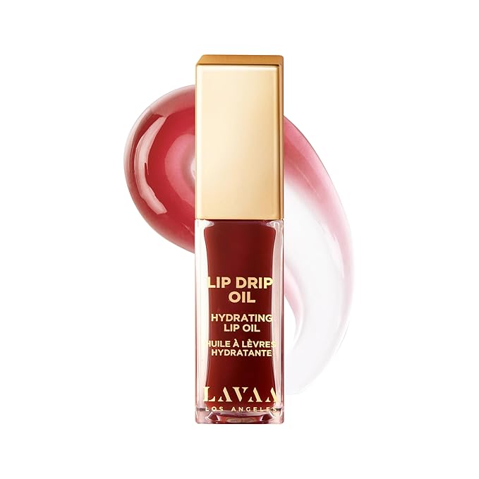 Lavaa Beauty LIP DRIP OIL Glossy Non-Sticky Lip Oil | Hydrating & Nourishing Jojoba Oil, Vitamin E, and Hyaluronic Acid (Cinnamon)