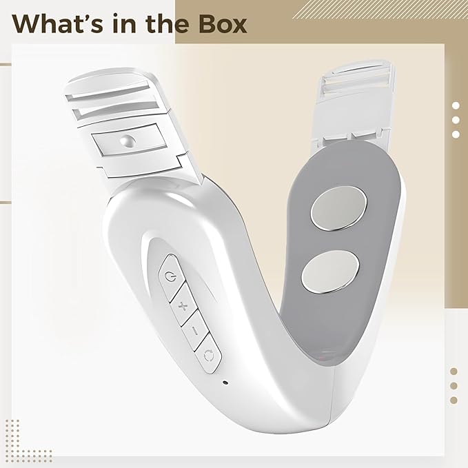Face Slimming Device, EMS Microcurrent Massager, Chin Reduction, Adjustable Tightening, USB Rechargeable Skin Firming Facial Tool
