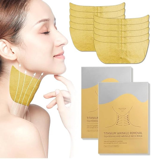 YILEST Neck Wrinkle Patches, Neck Mask for Tightening, Firming and Lifting, Anti-Wrinkle Wrap, Line Remover (10 Sheets)