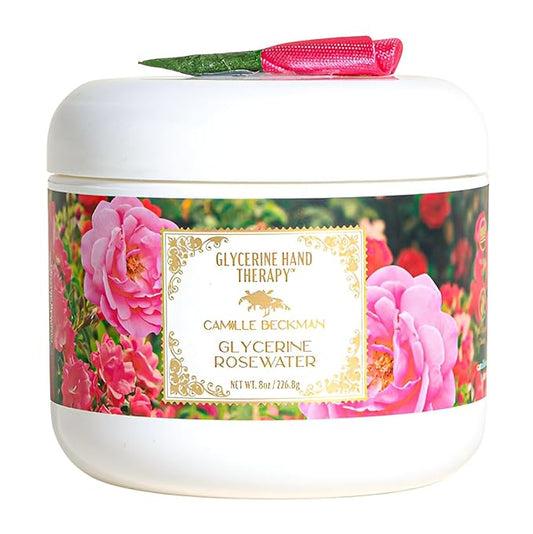 Camille Beckman Glycerine Hand Therapy Cream, Glycerine Rosewater, 8 Ounce
