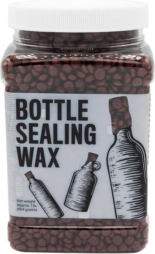Blended Waxes, Inc. Bottle Sealing Wax, Pastille Wax Seal Beads For Wine, Beer, and Liquor Bottle Sealing, Seals Between 25-30 Bottles, 1 lb, Burgundy