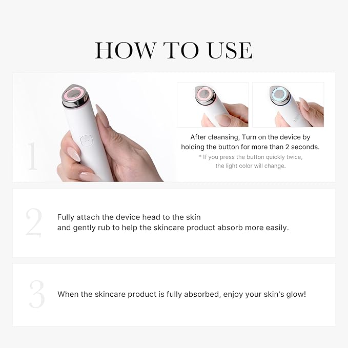 medicube Mini Booster Pro White | Affordable at-Home Facial Device for Beginners - Portable Glow Booster for Glass Skin, Boosting Skin Care Absorption, Skincare for Teens, Korean Skin Care