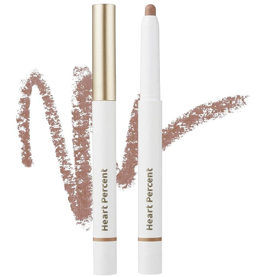 Heart Percent Dote On Mood Lip Liner Pencil, Long-Lasting Creamy Lip Crayon Smooth Lipliner Retractable Lipstick Overlip Line Color 0.8g, #09. Cozy Brown