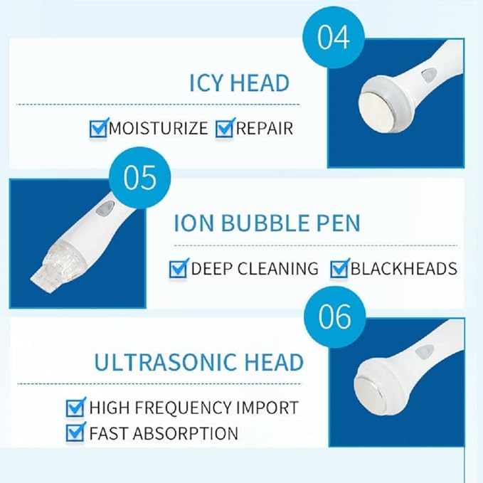7 in 1 Hydrogen Oxygen Facial Bubble Beauty Skin Cleaning Machine 7 in 1 Face Facial Machine